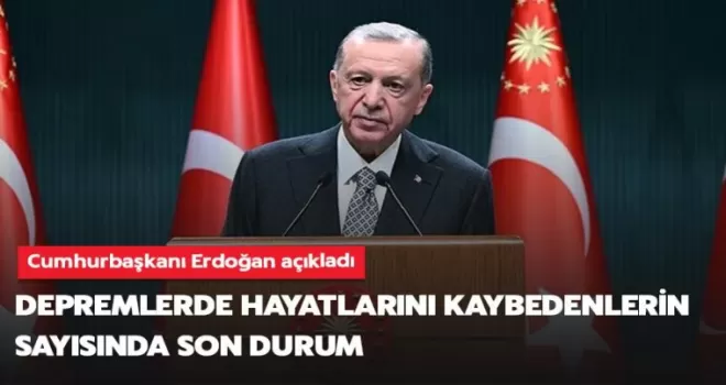 Cumhurbaşkanı Erdoğan Deprem Hakkında Açıklamalarda Bulundu