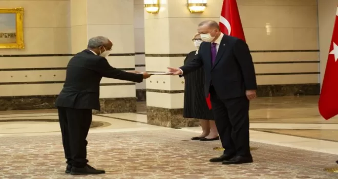 Cumhurbaşkanı Erdoğan, Etiyopya Büyükelçisini kabul etti
