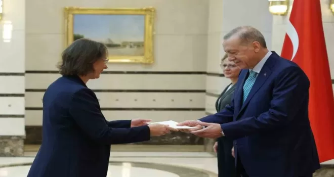 Cumhurbaşkanı Erdoğan, Fransa Büyükelçisi Dumont’u kabul etti
