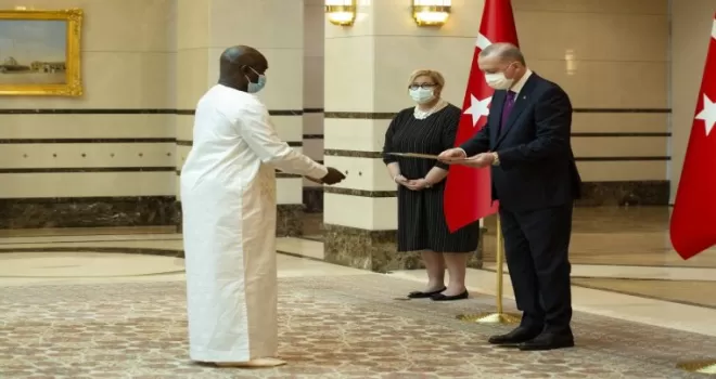 Cumhurbaşkanı Erdoğan, Gine Bissau Büyükelçisini kabul etti
