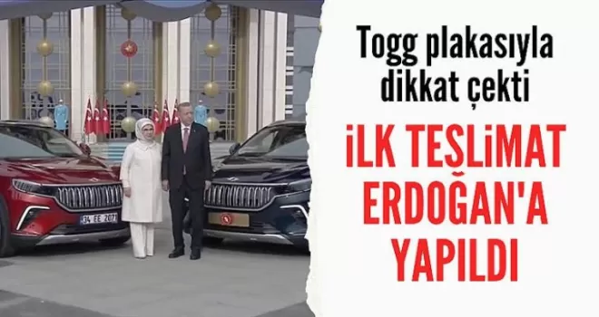 Cumhurbaşkanı Erdoğan ilk Togg’u teslim aldı! 