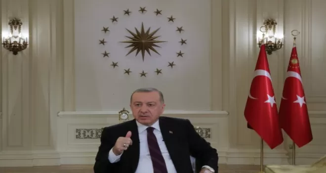Cumhurbaşkanı Erdoğan’ın TRT Yayınında dikkat çeken detay

