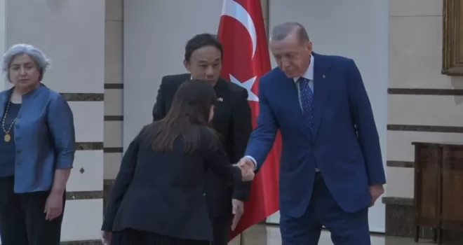 Cumhurbaşkanı Erdoğan, Japonya Büyükelçisi Takahiko Katsumata’yı kabul etti
