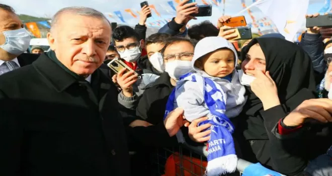Cumhurbaşkanı Erdoğan, Kızılcahamam’da coşkuyla karşılandı
