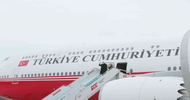 Cumhurbaşkanı Erdoğan Özbekistan’a gitti
