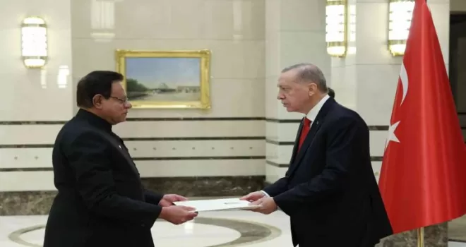 Cumhurbaşkanı Erdoğan, Pakistan Büyükelçisi Junaid’i kabul etti
