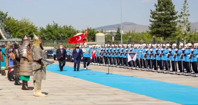 Cumhurbaşkanı Erdoğan, Polonyalı mevkidaşını resmi törenle karşıladı
