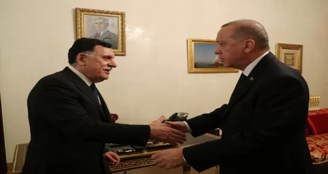 Cumhurbaşkanı Erdoğan, Sarraj’ı kabul etti
