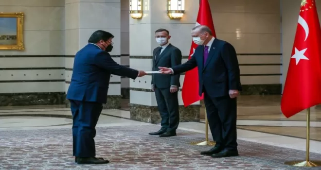 Cumhurbaşkanı Erdoğan, Şili Büyükelçisini kabul etti
