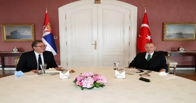 Cumhurbaşkanı Erdoğan, Sırbistan Cumhurbaşkanını kabul etti
