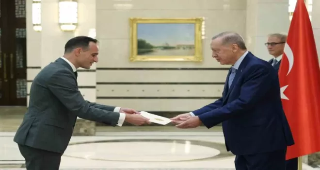 Cumhurbaşkanı Erdoğan, Slovenya Büyükelçisi Rencelj’i kabul etti
