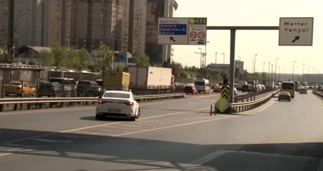 D -100 Karayolu’nda tehlikeli anlar
