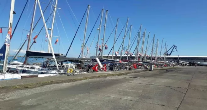 DADDralli’ye katılan 22 yat Hopa Limanı’na demir attı