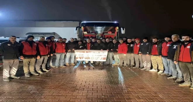 Deprem bölgesine yola çıktılar
