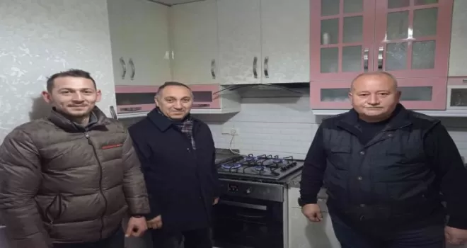 Dereli ilçesinde ilk doğalgaz açıldı
