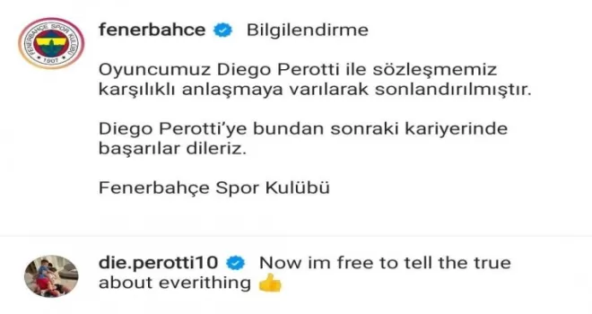 Diego Perotti: "Yakında bütün gerçeği anlatacağım"
