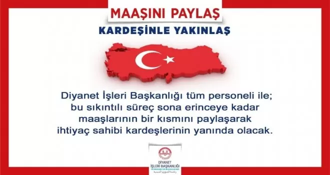 Diyanet İşleri Başkanı Erbaş’tan yardım kampanyası
