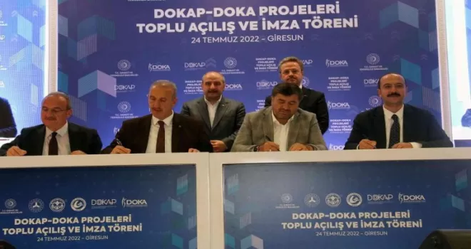 DOKAP ve DOKA projeleri toplu açılış ve imza töreni düzenlendi