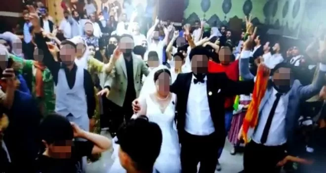 Düğünde PKK sloganına 10 gözaltı
