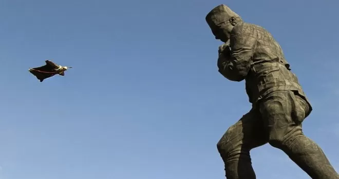 Dünyanın en büyük Atatürk heykeline doğru heyecanlı atlayış
