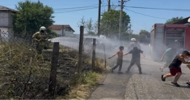 Düzce’de korkutan yangın! Alevler bahçede başladı