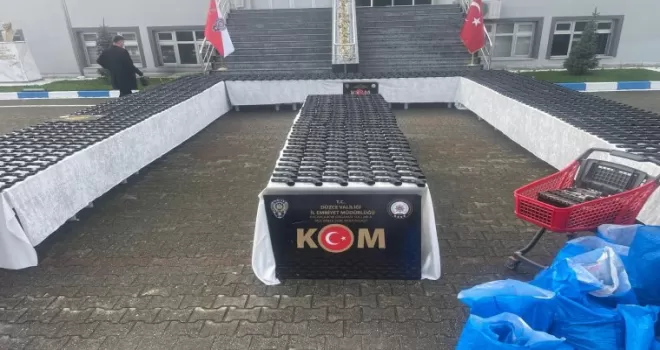 Düzce’de silah operasyonu: Binlerce silah parçası ele geçirildi
