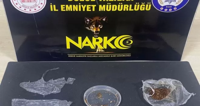 Düzce’de uyuşturucuya 2 tutuklama!