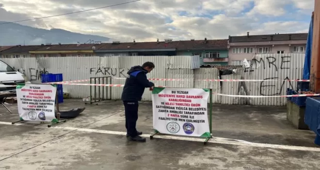 Düzce Yığılca’da pazarcı esnafına faaliyetten men cezası