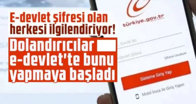 E-Devlet Sahibi Kişiler Dikkat!