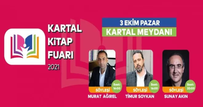 Edebiyat ve medya dünyasının ünlü kalemleri Kartal Kitap Fuarı’nda
