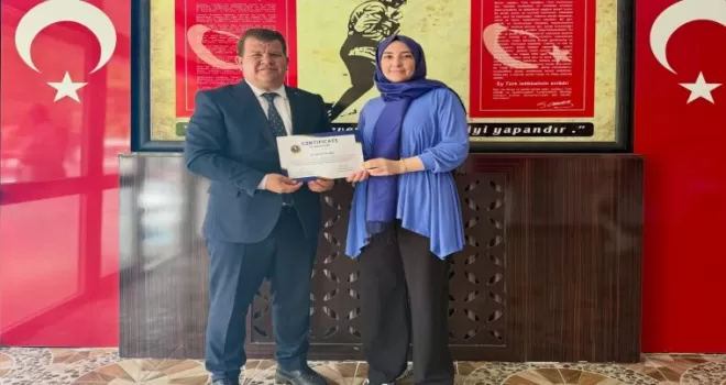 Edirne’de Keşanlı eğitimciye uluslararası başarı ödülü