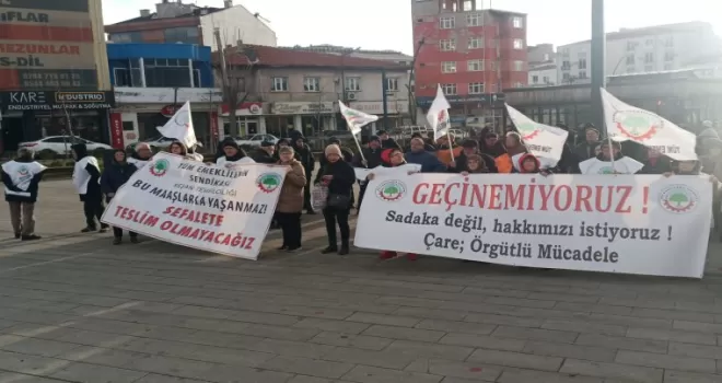 Emekliler Keşan’da geçim isyanını yükseltti
