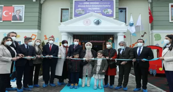 Emine Erdoğan, Bebek Kütüphanesi’nin açılışını yaptı
