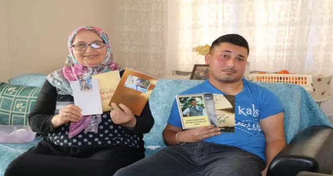 Engeli şiir yazmasına engel olamadı
