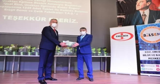 Erdemir’den tablet bağışı
