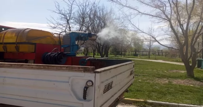 Erzincan’da larva ilaçlaması