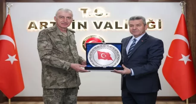 Erzurum 9. Kolordu Komutanı Tümgeneral Akyıldız Artvin’de