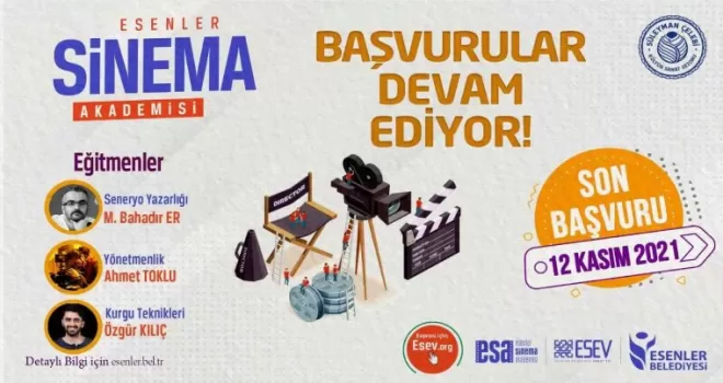 Esenler Sinema Akademisi başvuruları devam ediyor
