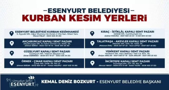 Esenyurt Belediyesi bayrama hazır
