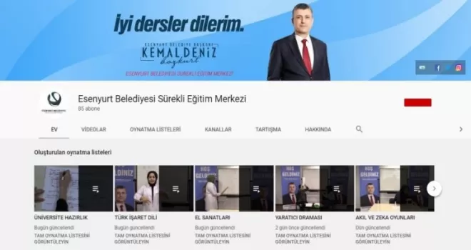 Esenyurt Belediyesi’nden online eğitim desteği
