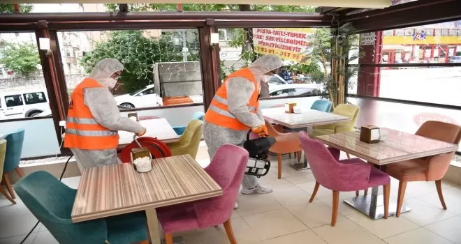 Esnafa hijyen desteği
