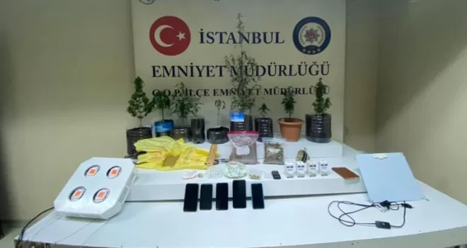 Evde uyuşturucu serasına polis baskını