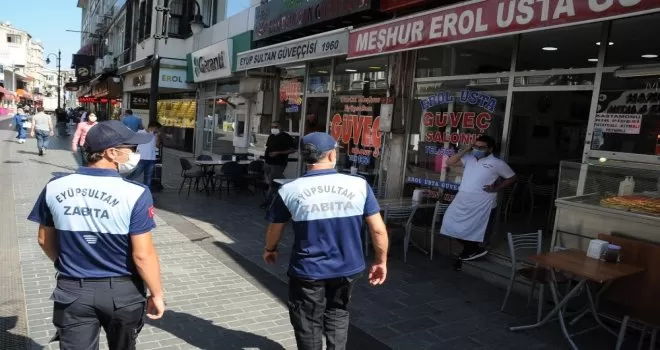 Eyüpsultan’da birçok noktada iş yerleri denetlendi
