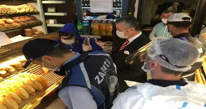 Eyüpsultan’da fırınlara korona virüs denetimi
