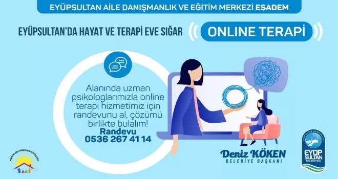 Eyüpsultan’da online yüz yüze terapi başlıyor
