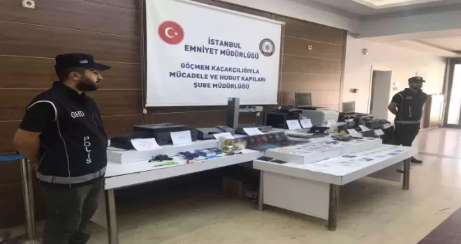 Fatih’te sahte belge düzenleyen şebekeye operasyon
