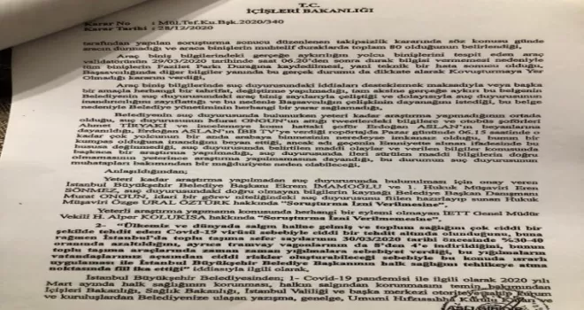 Fazilet durağı yalanına sahte evrak soruşturması
