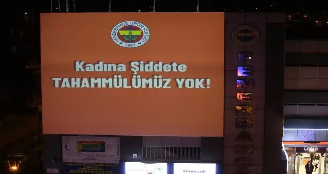Fenerbahçe’den kadına şiddetle mücadele mesajı
