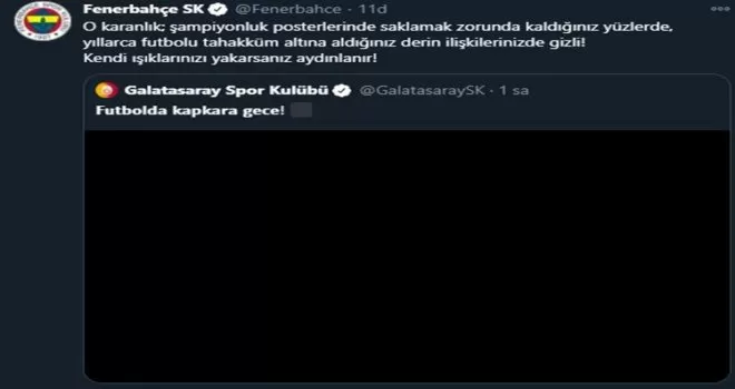 Fenerbahçe ve Galatasaray’dan dikkat çeken paylaşımlar!
