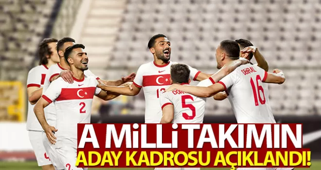 A Milli Takımın aday kadrosu açıklandı